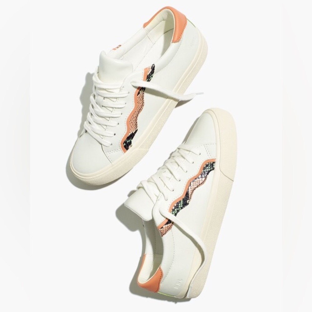 Madewell Sidewalk Sneaker with Snake Stripe